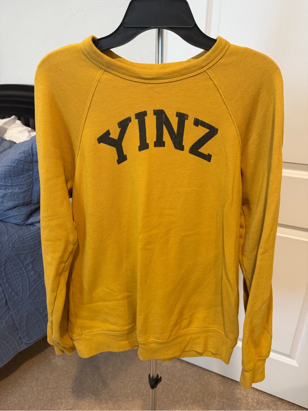 YINZ Women's Mustard Crewneck Sweatshirt